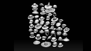 hats 3D model