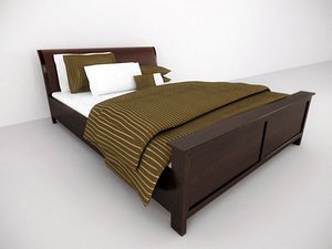 luxury bed 3ds