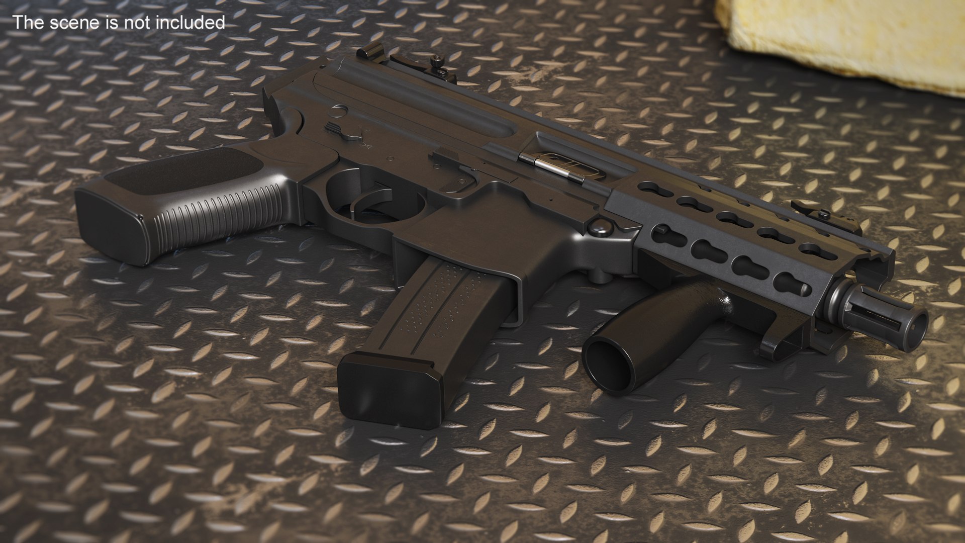 3D Model Mini Submachine Gun - TurboSquid 2151216