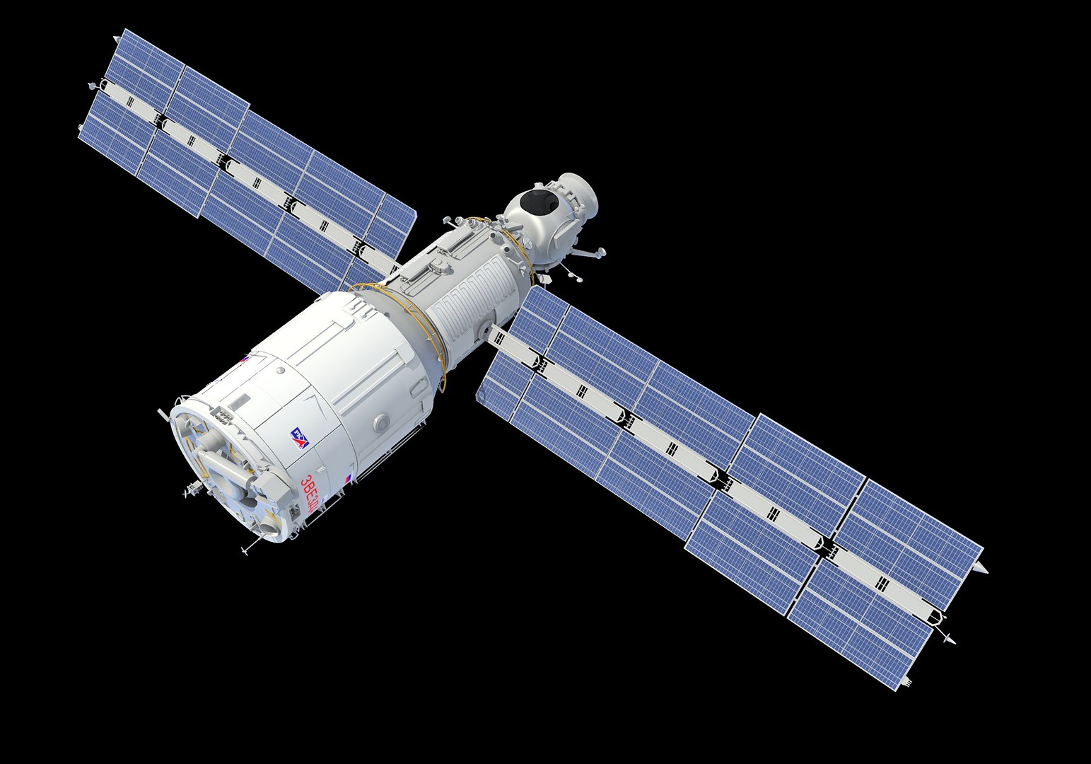 3D Zvezda Service Module Iss Model - TurboSquid 1403610