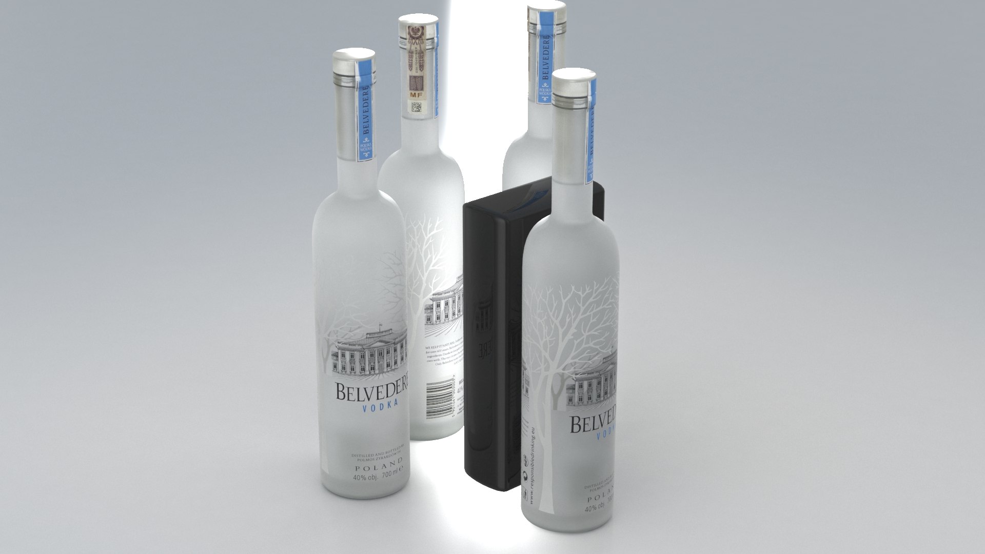 3D Model Alcohol Bottle Vodka - TurboSquid 1471240