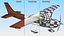 Four Seat Light Utility Aircraft Rigged for Maya