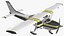 Four Seat Light Utility Aircraft Rigged for Maya