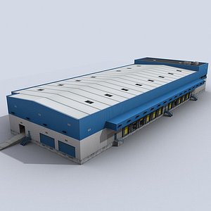 modular logistics building 1 3ds