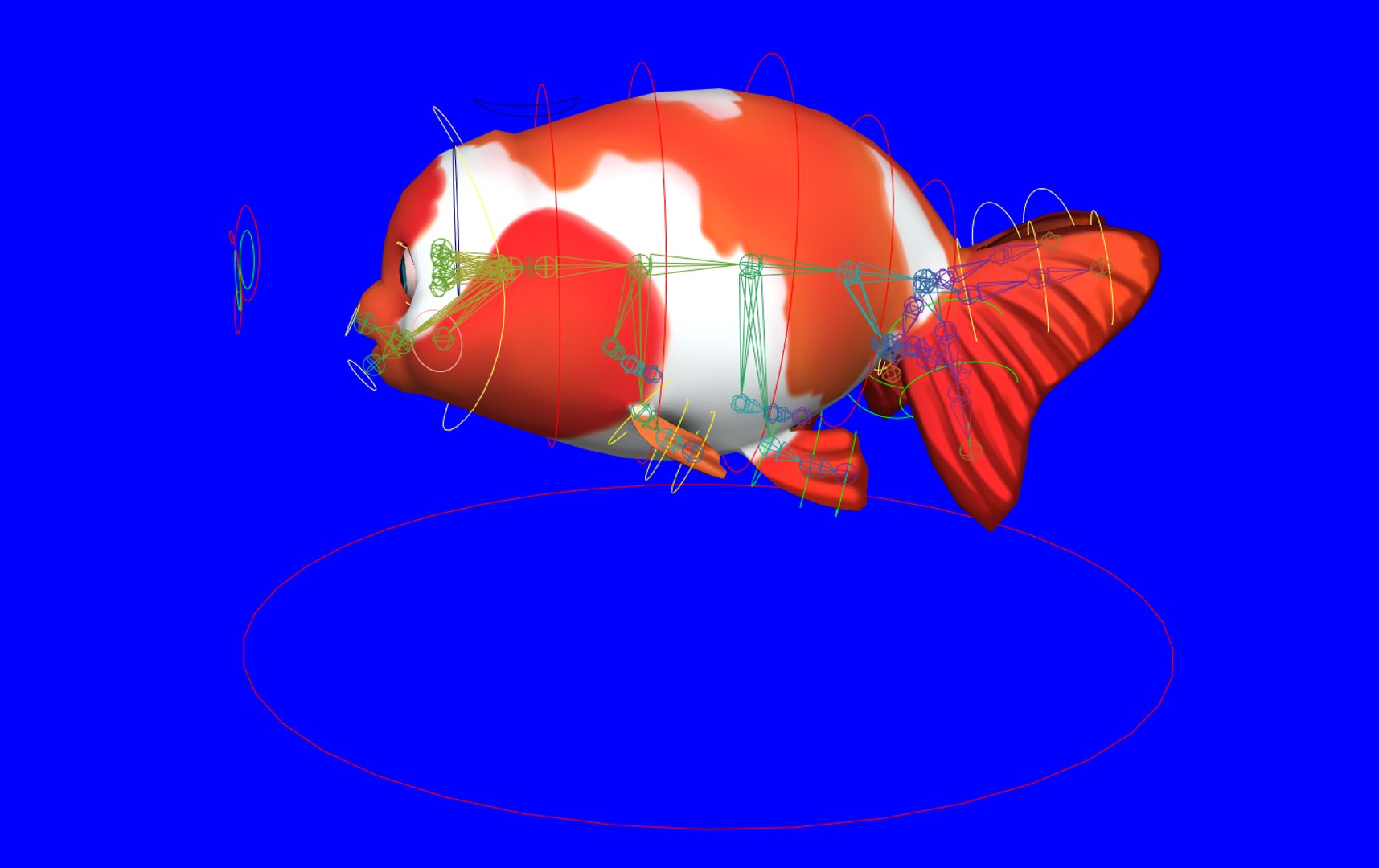 Ranchu gold fish toon 3D model - TurboSquid 1586340