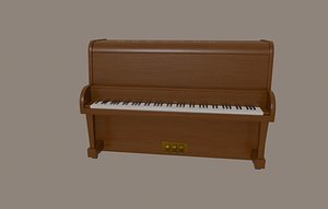 3D piano instrument music