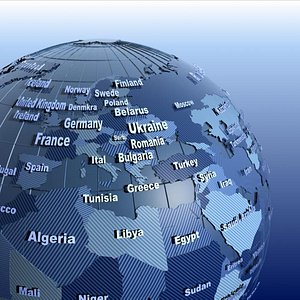 globe country 2 3d model