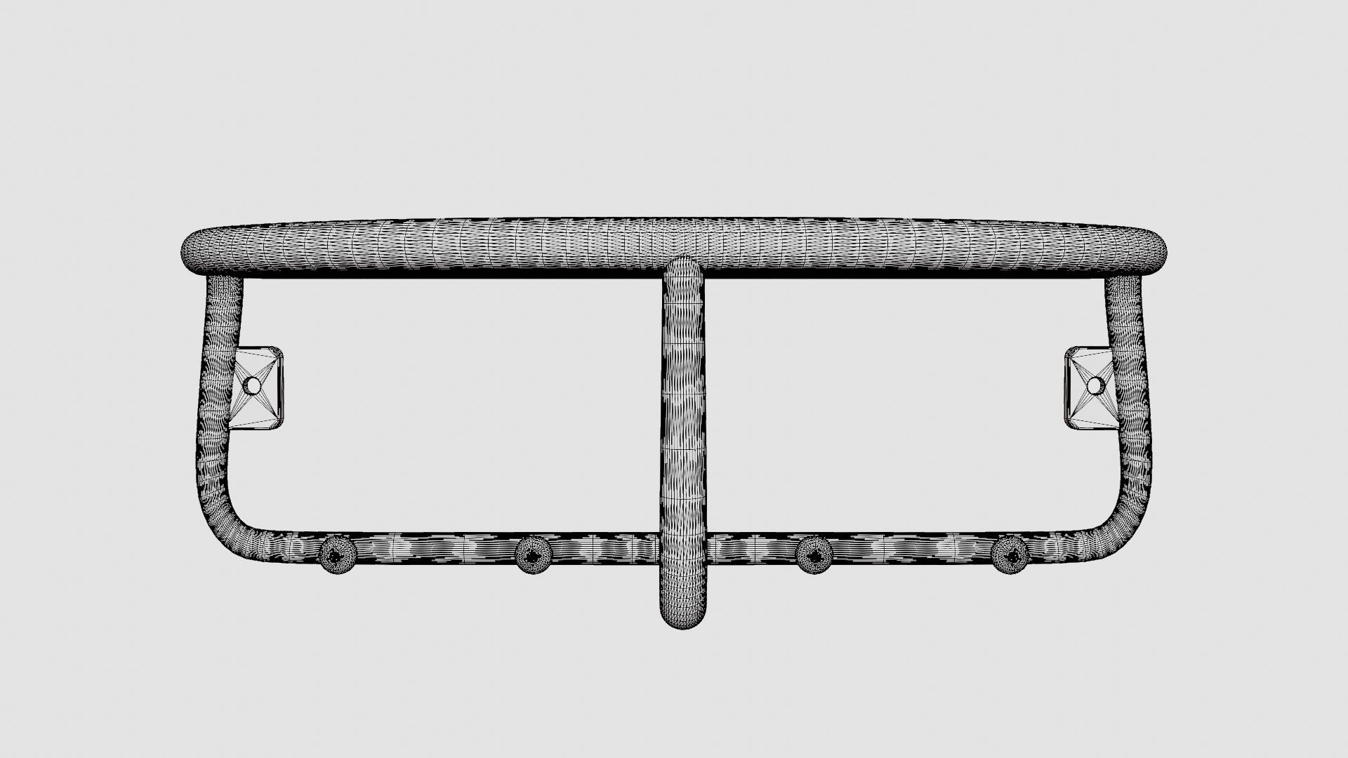 Wooden Hat Rack White 3D Model - TurboSquid 2246674
