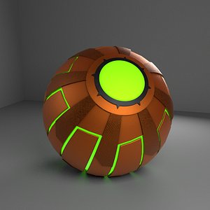 Green Goblin Pumpkin Bomb SpiderMan Inspired 3D Model