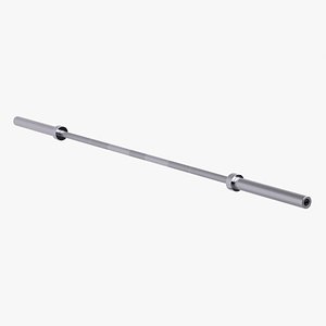 3D Barbell Chromed model