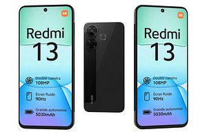 3D Xiaomi Redmi 13 4G All Colors Low Poly model