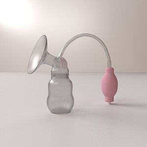manual breast pump 3d 3ds