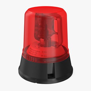 Flashing Rotating Beacon Red