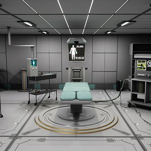 SciFi Space Medical Room 3D