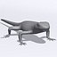 3D sand lizard lacerta agilis model