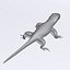 3D sand lizard lacerta agilis model