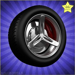 car wheel 3d model