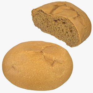 Round Bun 3D model
