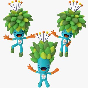 2016 olympics mascot tom 3d max