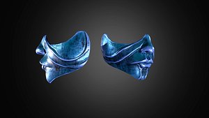 Samurai Mask 2 3D