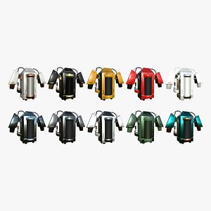 3D 10 Jetpacks G Collection - SciFi Character Design model