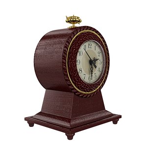 3d clock antique model
