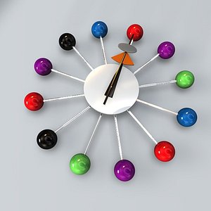 modern clock 3d c4d