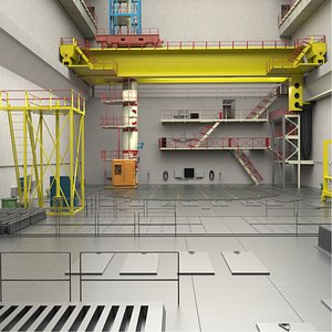 Chernobyl Reactor Cross Section 3D