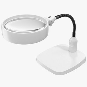 illuminated tabletop magnifying glass 3D model