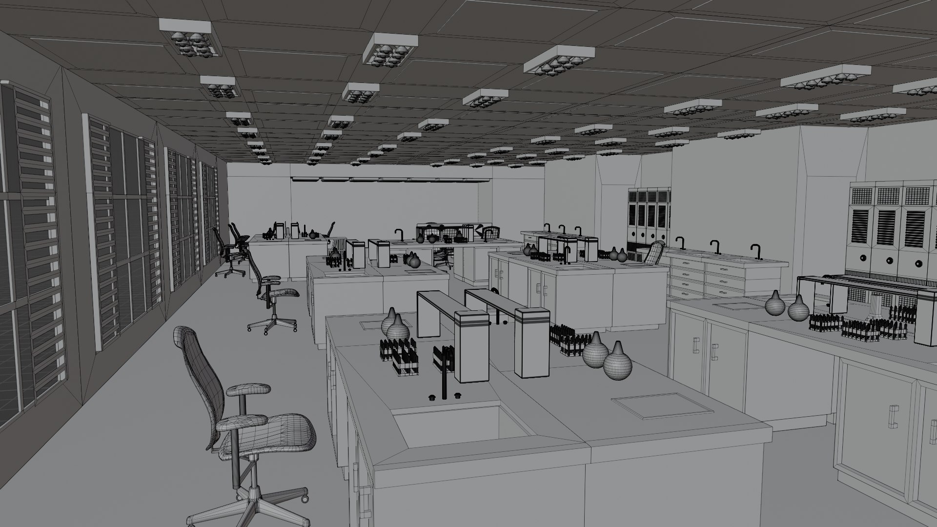 Laboratory Interior No Material 3D Model - TurboSquid 2178850