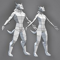 Low Poly Werewolfs