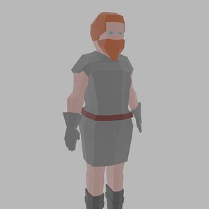 Low Poly Knight Rigged 8 3D model