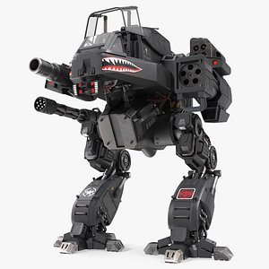 Sci-Fi Robot Black with Pilot