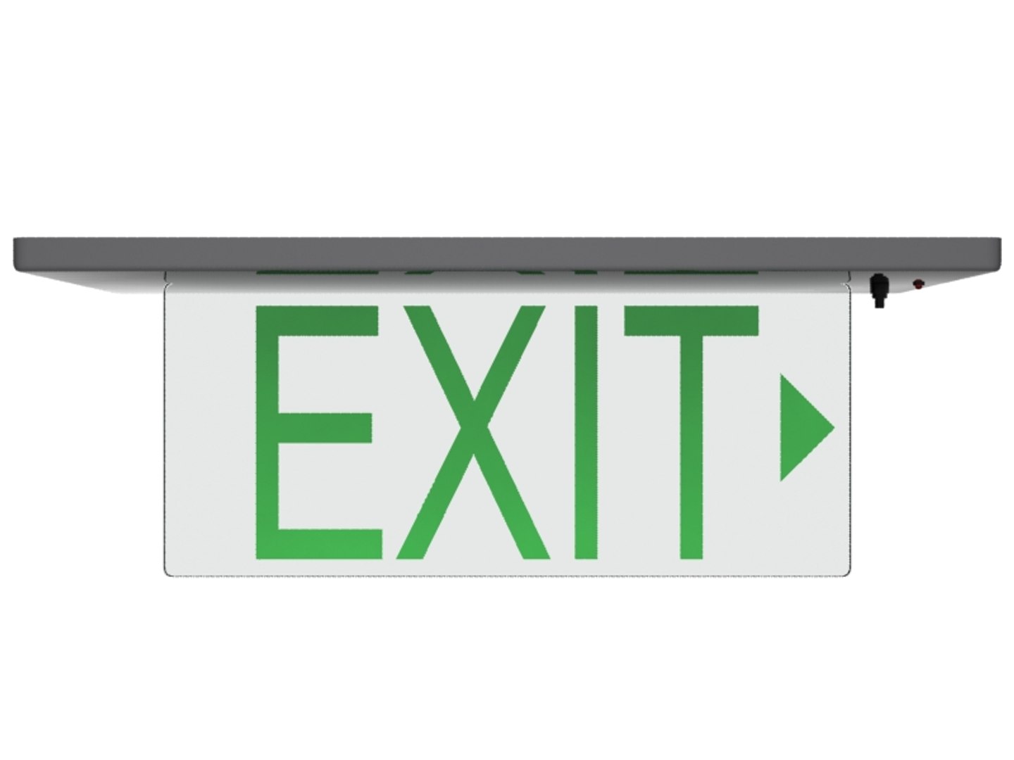 Glass Exit Sign 3d Max