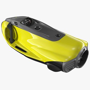 Electric Sea Scooter Yellow 3D model