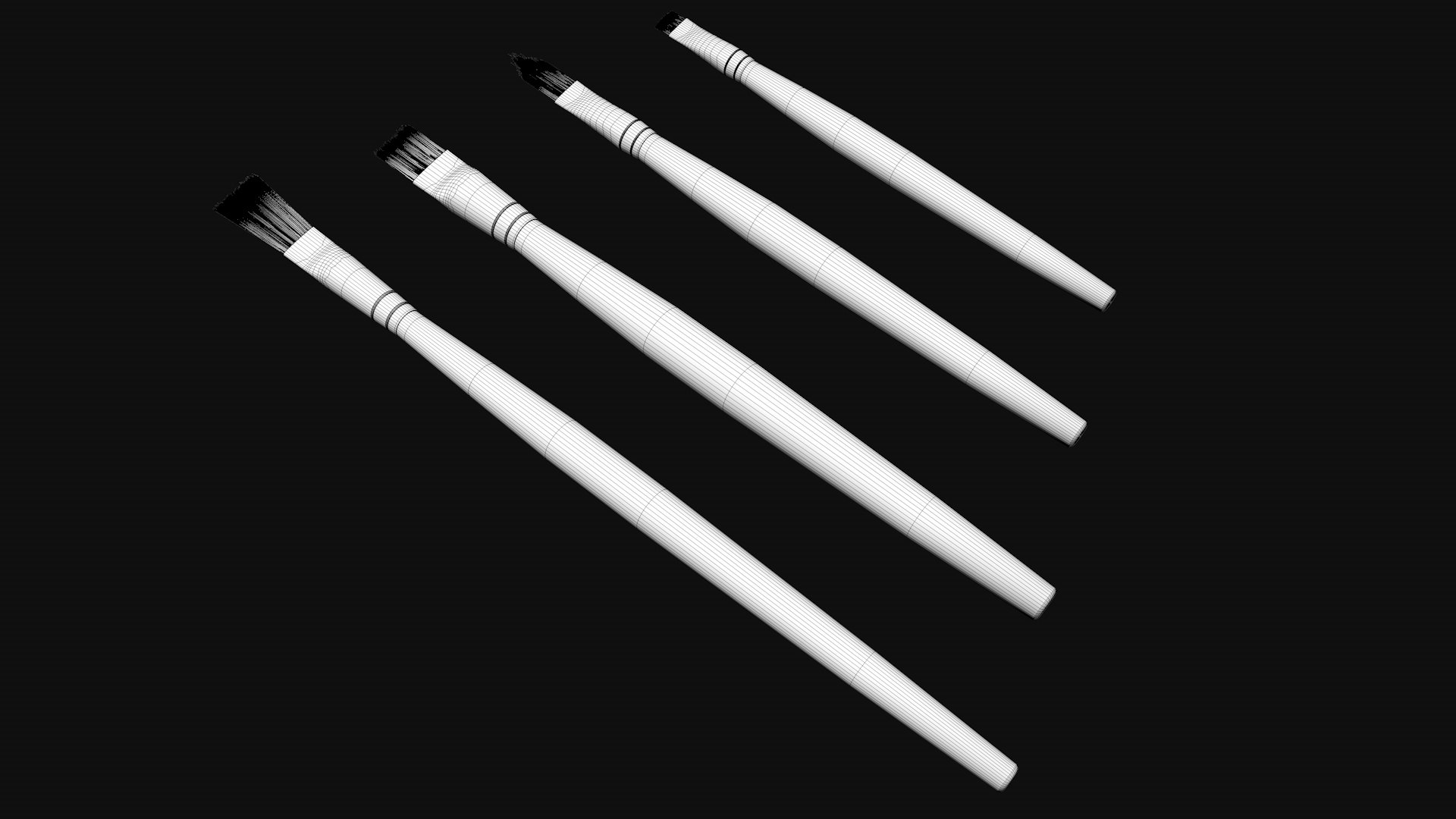 Paint brushes model https://p.turbosquid.com/ts-thumb/d1/cZGpiO/qM/paintbrushes7/jpg/1739295152/1920x1080/fit_q87/6807f5f64b99a6b97681a9cbb7e3b4ad6b903108/paintbrushes7.jpg