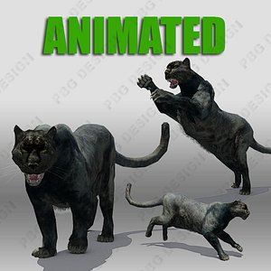 black panther animations 3d max