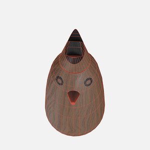 Wood chicken 3D