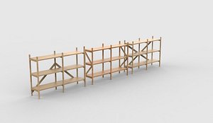 Heavy Duty Shelf 3D model 3D model
