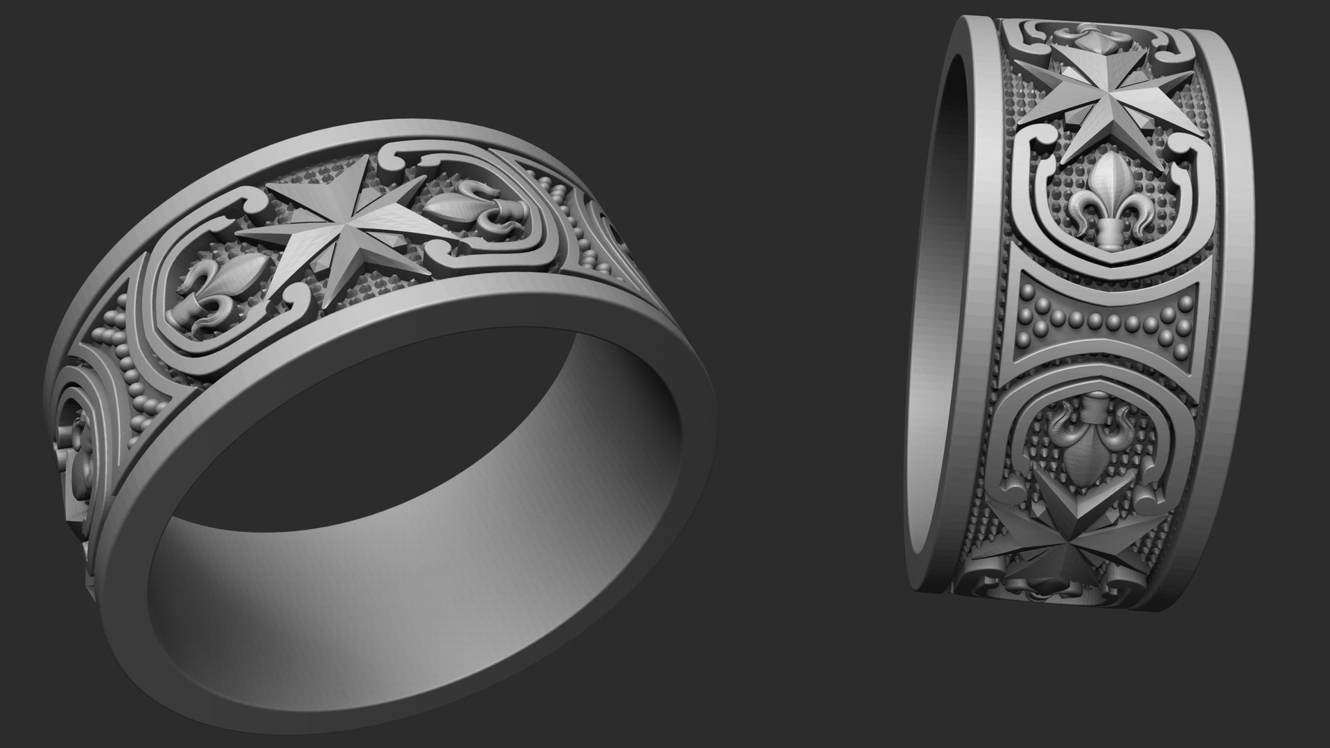 3D jewelry ring pattern - TurboSquid 1624704