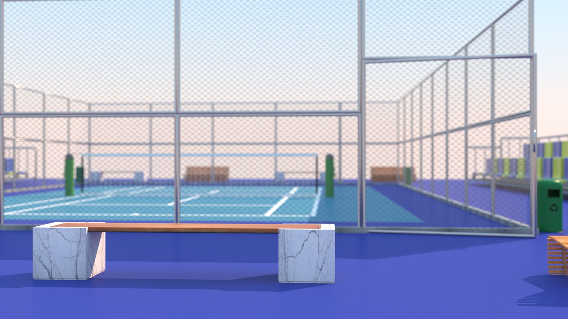 3D Tennis Court - TurboSquid 1894866