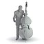 3D realistic musicians music model