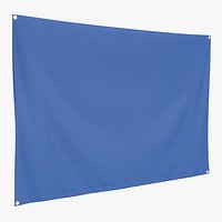 Hanging banner with eyelets mockup