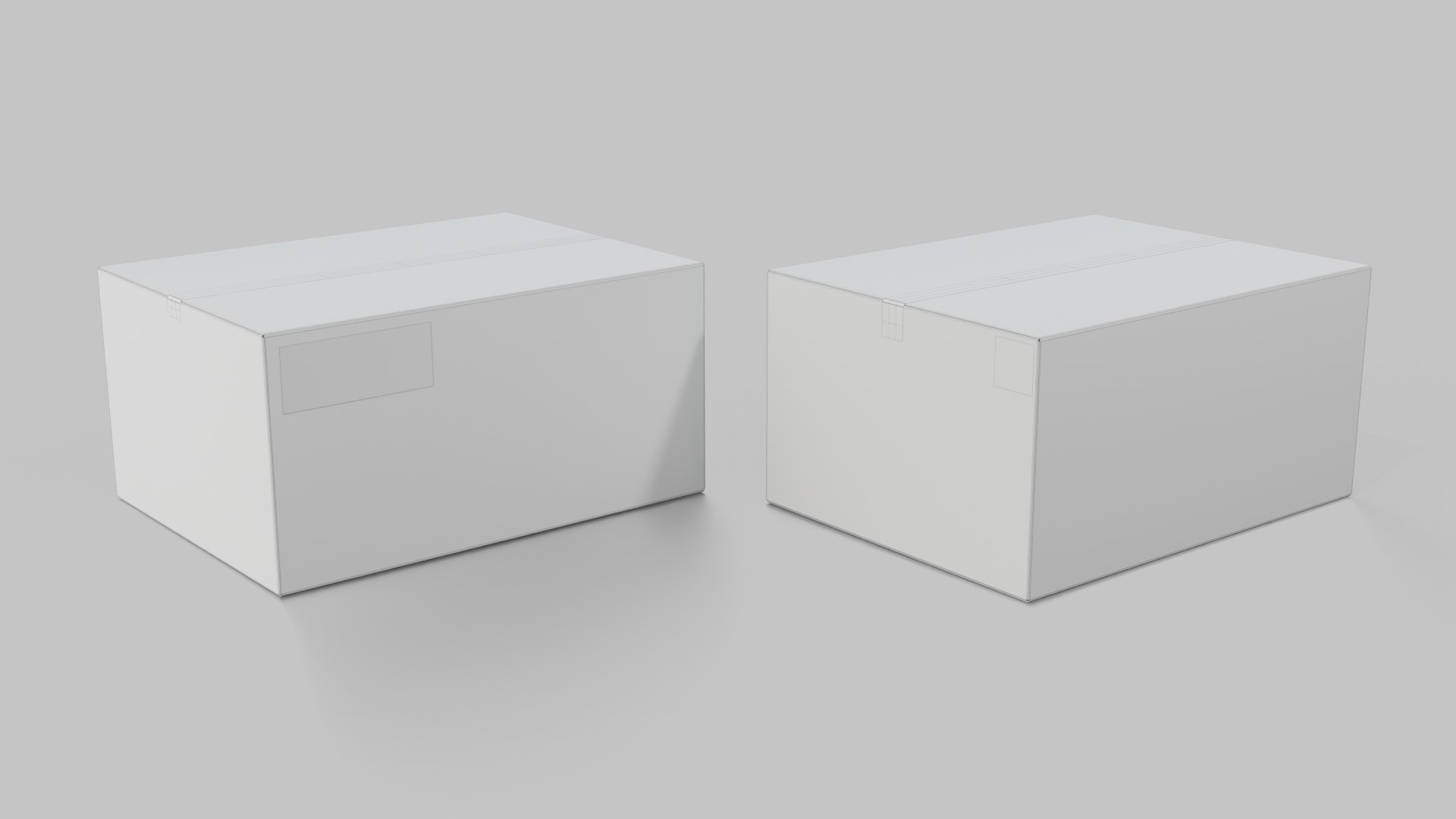 Multi-Size Cardboard Box Bundle - Rigged And Customizable 3D Model ...