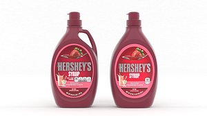 Strawberry Flavored Syrup 3D model