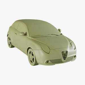 3D Alfa-Romeo Quadrifoglio Verde 2014