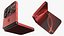 iPhone Flip Bent Crimson Red