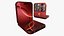 iPhone Flip Bent Crimson Red