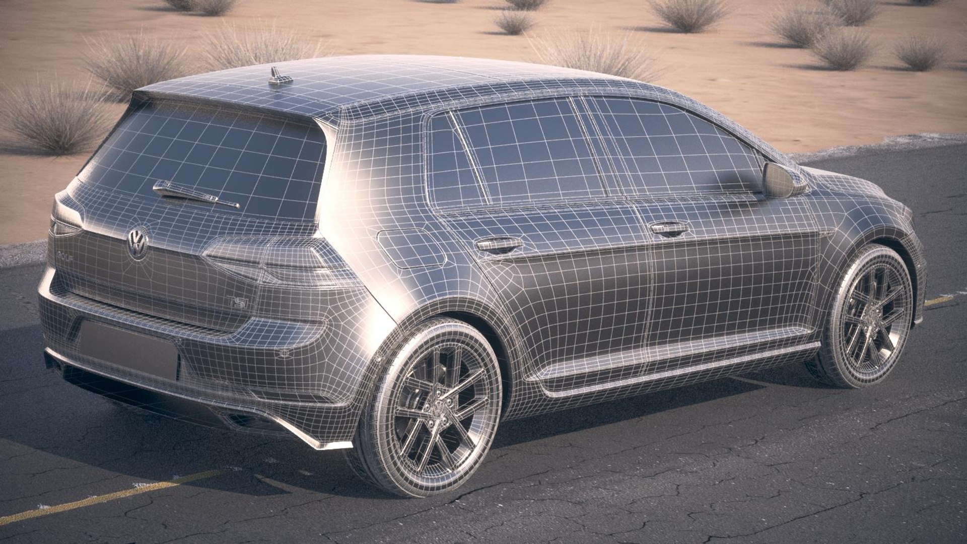 3d Model Volkswagen Golf R