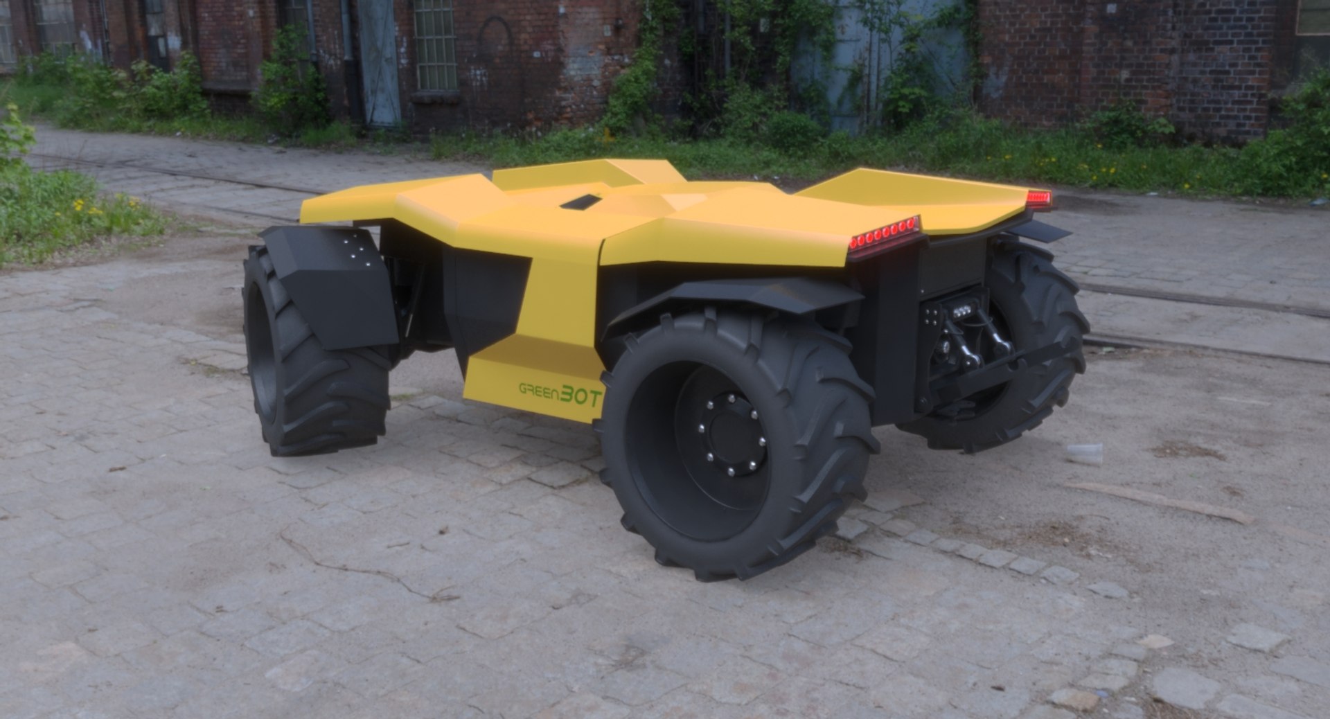 3d Model Robotic Tractor Greenbot